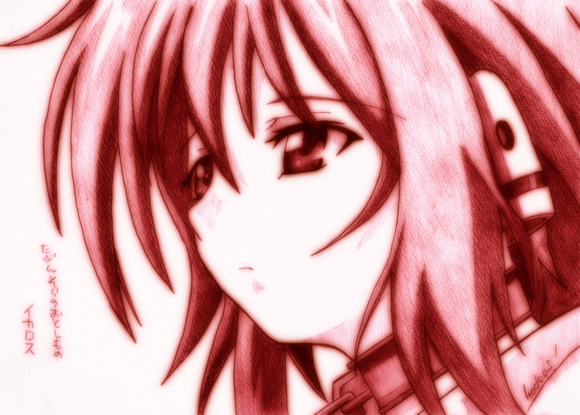 red-haired anime character portrait