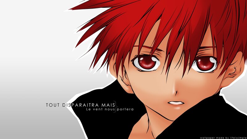 red-haired anime character portrait