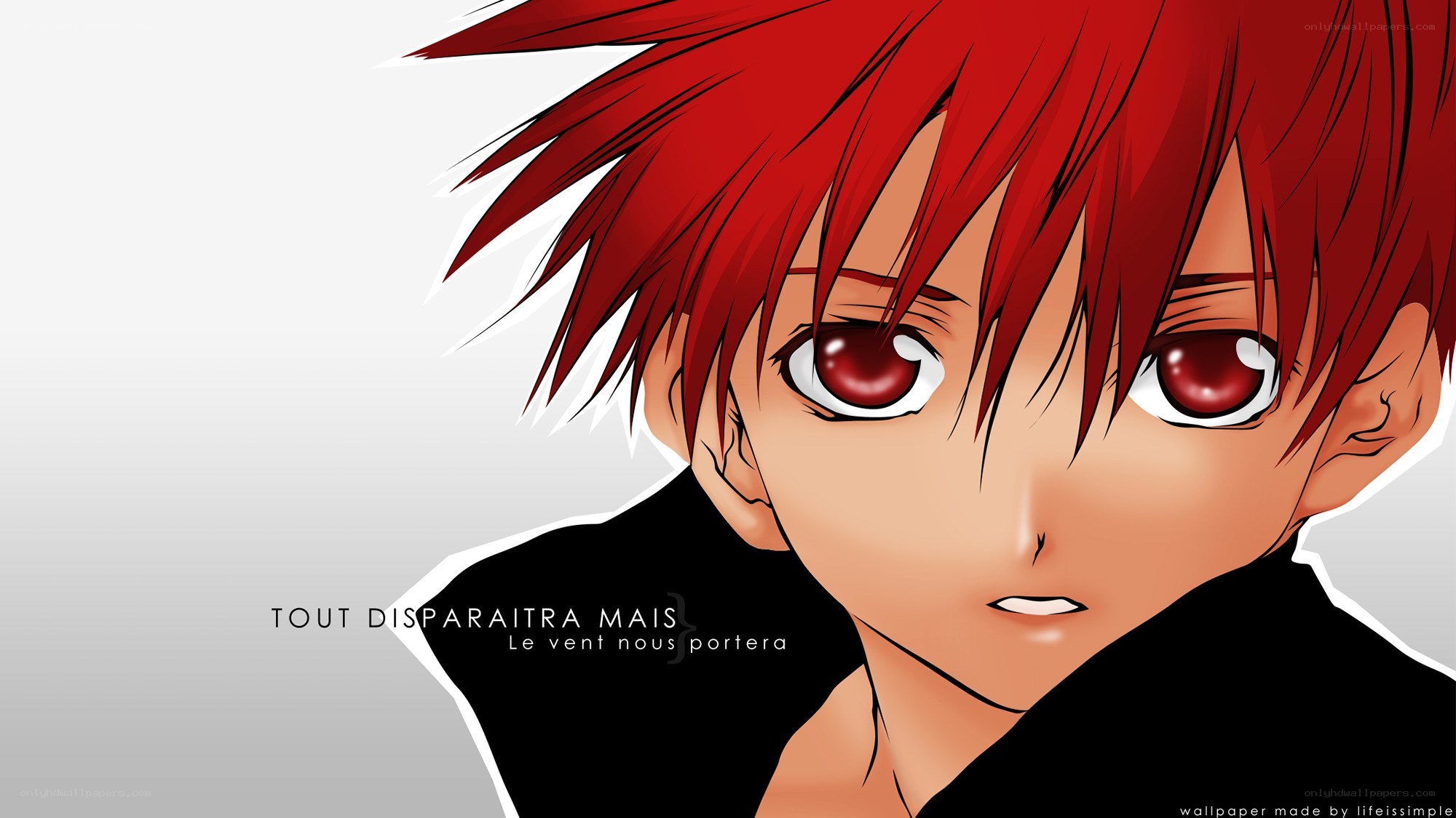 red-haired anime character portrait