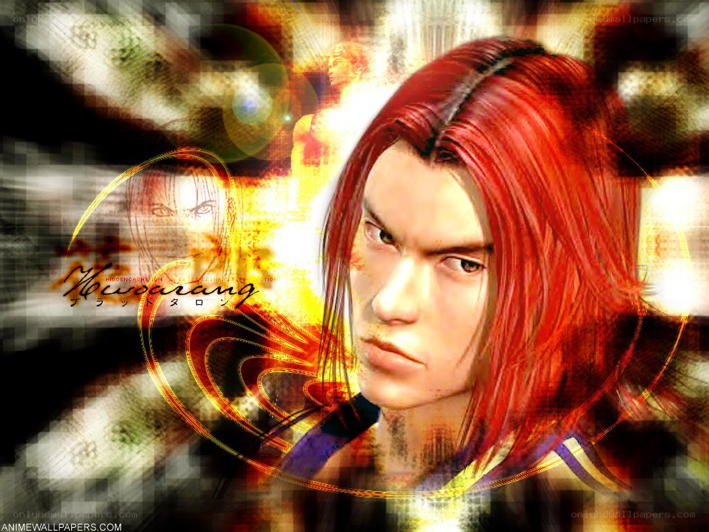 Red-haired anime character portrait