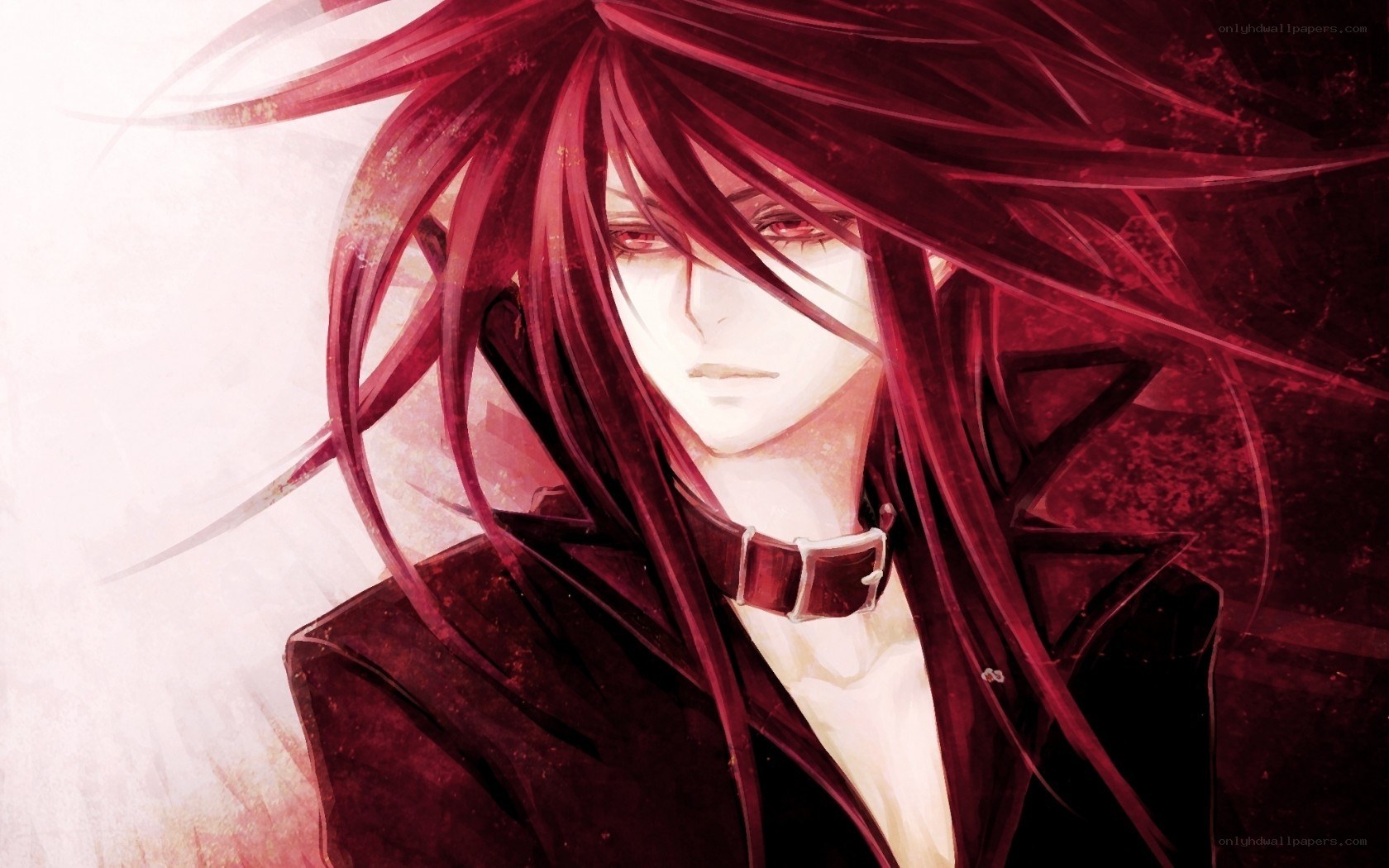 red-haired anime character portrait