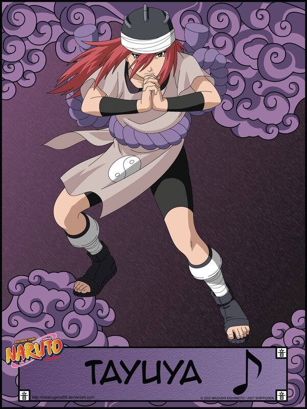 Red-haired Anime Character — Purple, Dramatic, Music Note