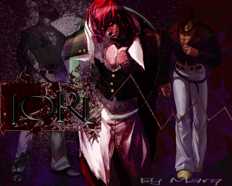 Red-haired Anime Character — Purple, Dramatic, Night