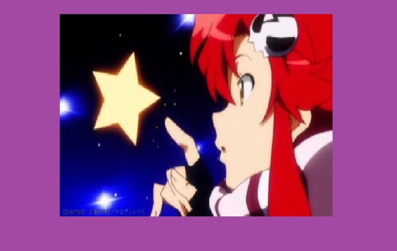 Red-haired Anime Character — Purple