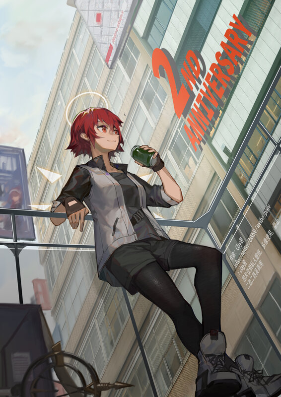 Red-haired Anime Character — Red, Calm, Afternoon