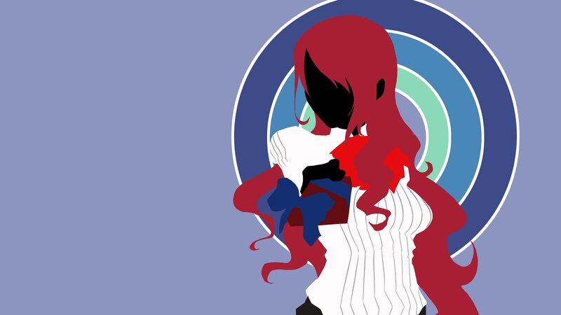 Red-haired Anime Character — Red, Calm, Digital Art