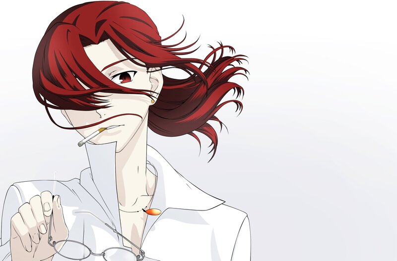 Red-haired Anime Character — Red, Calm