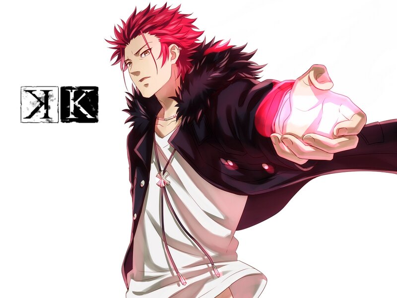 Red-haired Anime Character — Red, Dramatic, Anime Art, White Background