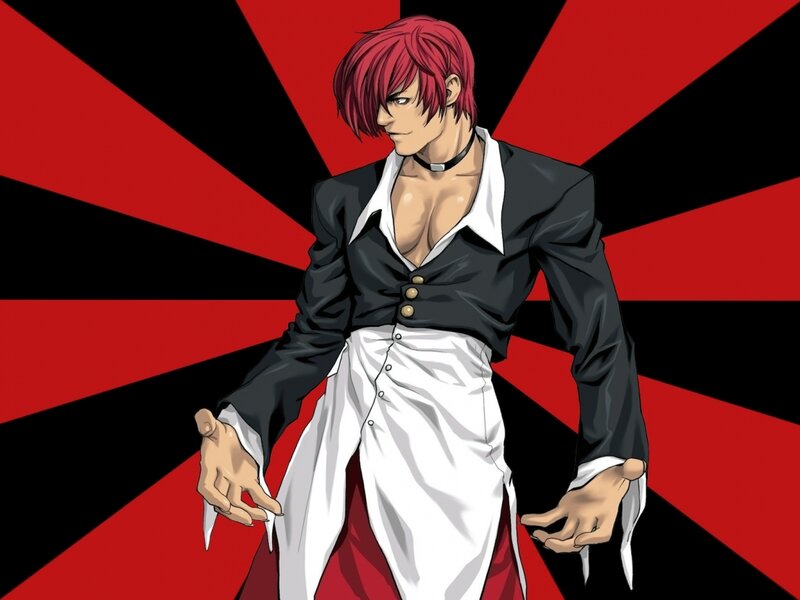 Red-haired Anime Character — Red, Dramatic, Black Jacket