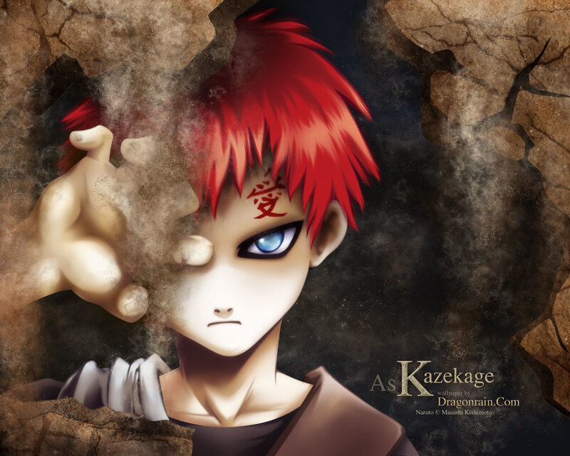 Red-haired Anime Character — Red, Dramatic, Digital Art, Dust