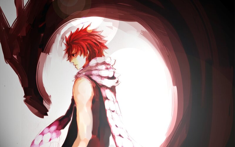 Red-haired Anime Character — Red, Dramatic, Dragon