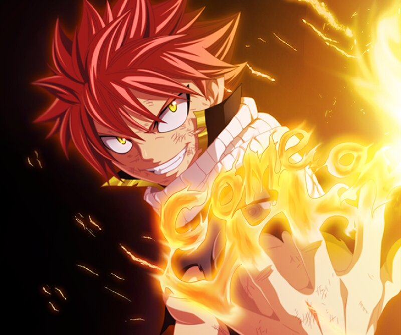 Red-haired Anime Character — Red, Dramatic, Fire, Flame Magic