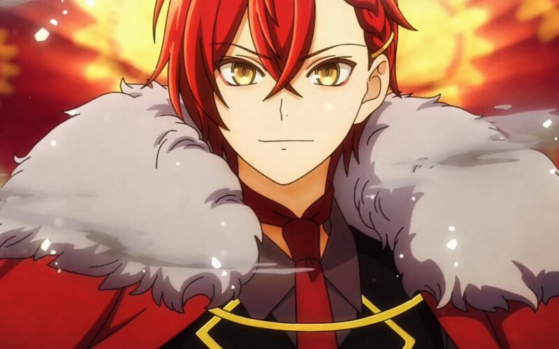 Red-haired Anime Character — Red, Dramatic, Fur Collar