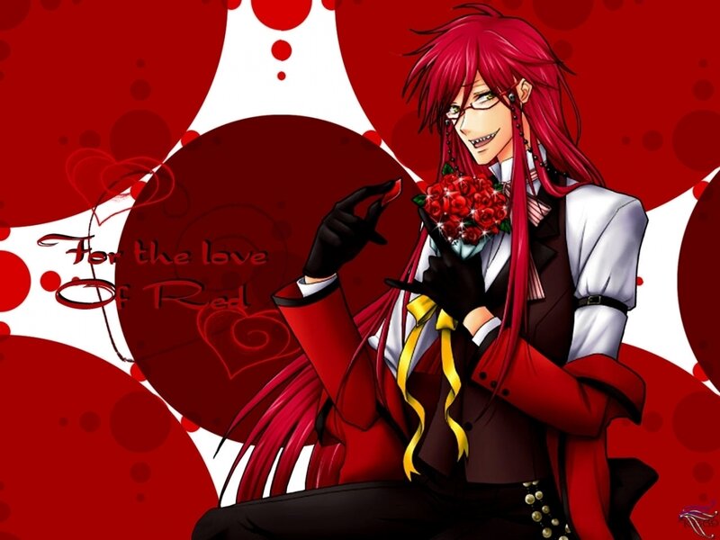 Red-haired Anime Character — Red, Dramatic, Glasses