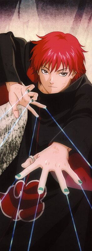 Red-haired Anime Character — Red, Dramatic, Hands, Clothing