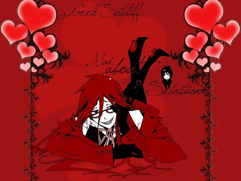 Red-haired Anime Character — Red, Dramatic, Hearts