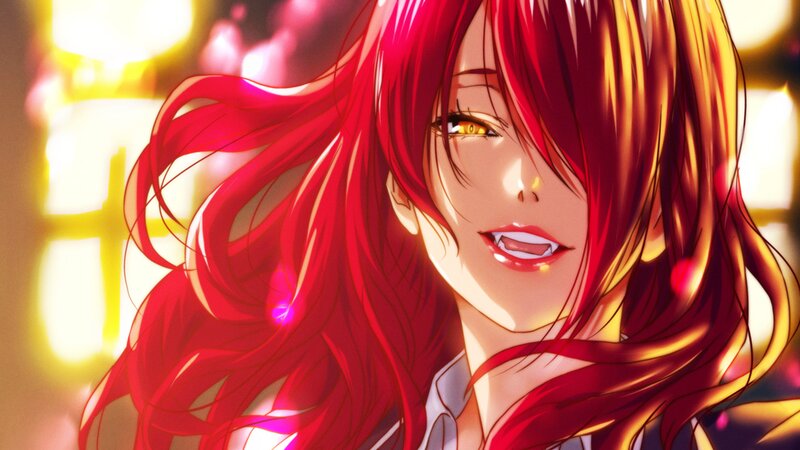 Red-haired Anime Character — Red, Dramatic, Long Hair