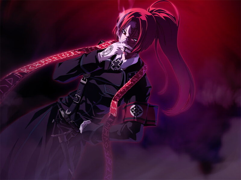 Red-haired Anime Character — Red, Dramatic, Long Red Hair