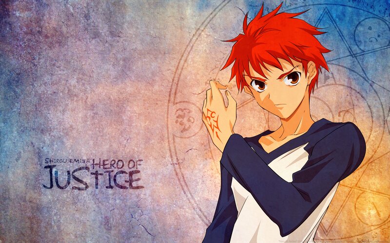 Red-haired Anime Character — Red, Dramatic, Magic Circle, Tattoo