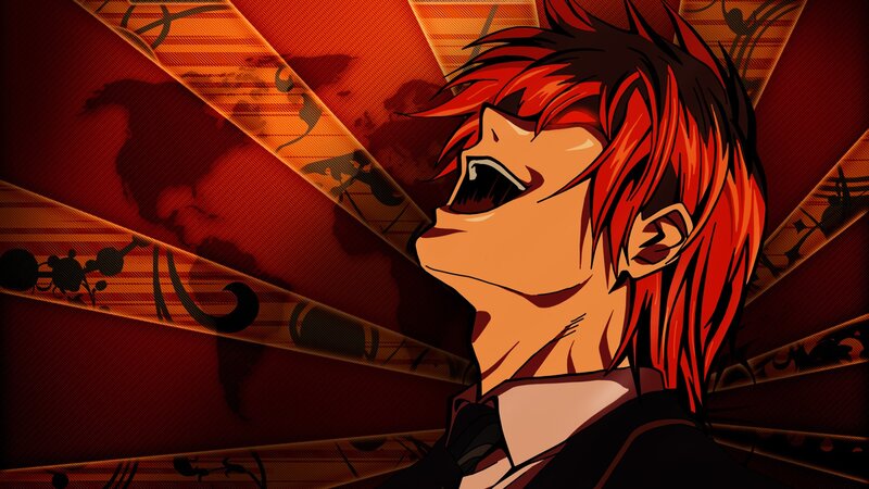 Red-haired Anime Character — Red, Dramatic, Manga, Anime Art, World Map