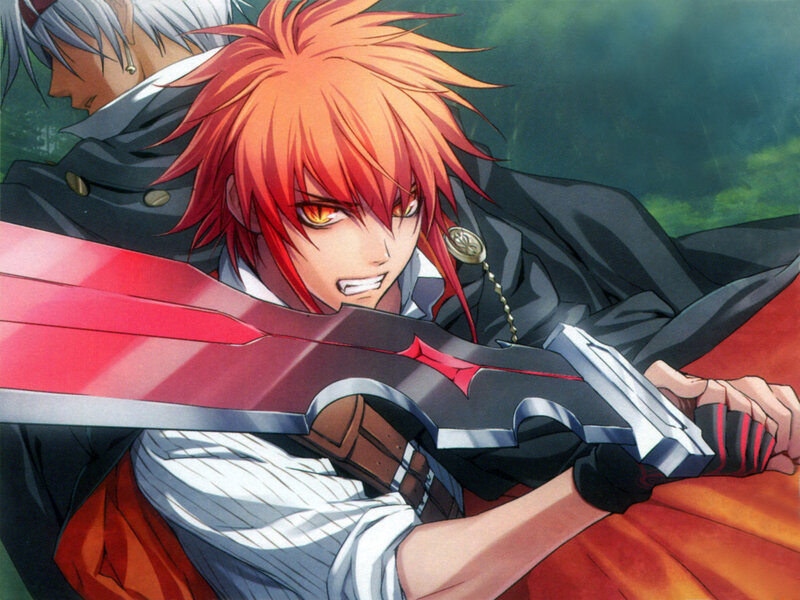 Red-haired Anime Character — Red, Dramatic, Manga, Sword