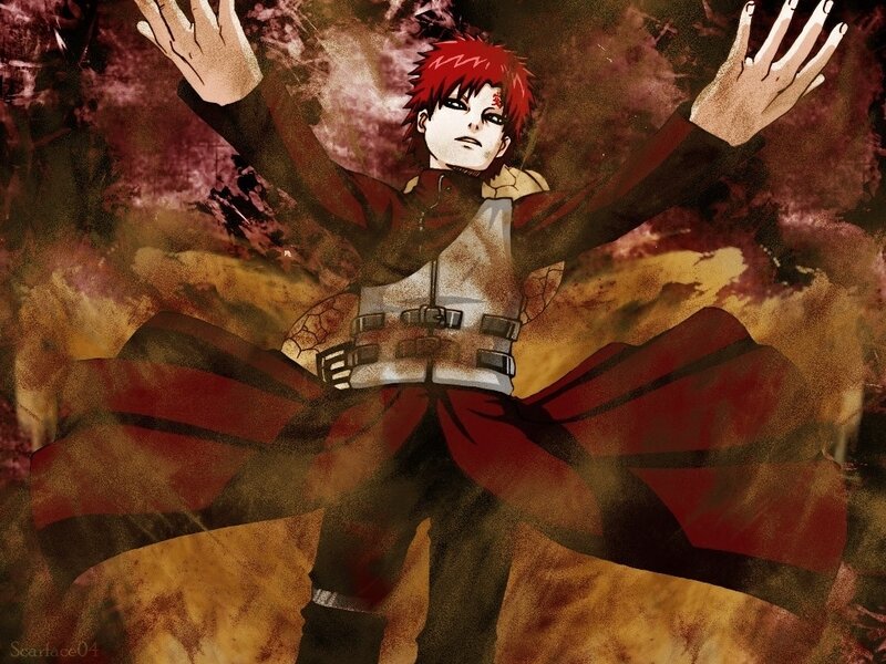 Red-haired Anime Character — Red, Dramatic, Red Hair, Cloak