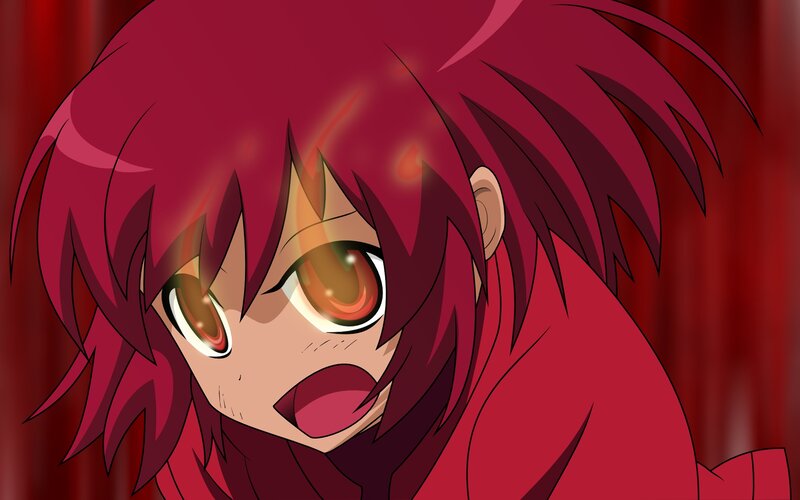 Red-haired Anime Character — Red, Dramatic, Red Hair, Eyes