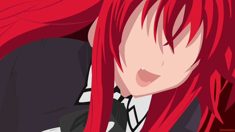Red-haired Anime Character — Red, Dramatic, School Uniform