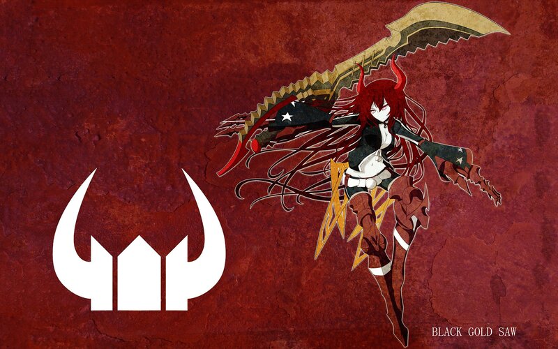 Red-haired Anime Character — Red, Dramatic, Sword, Horns