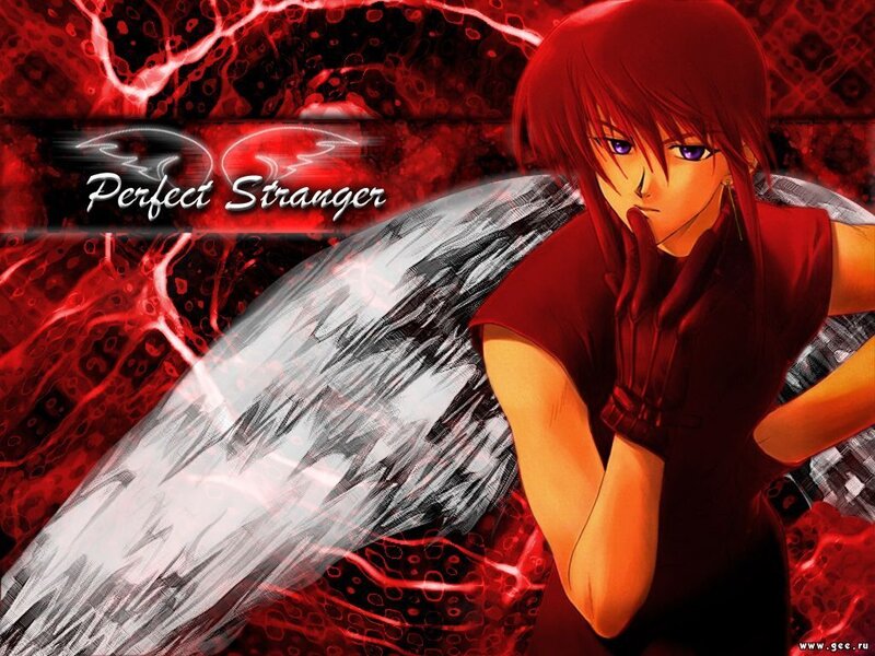 Red-haired Anime Character — Red, Dramatic, Wings
