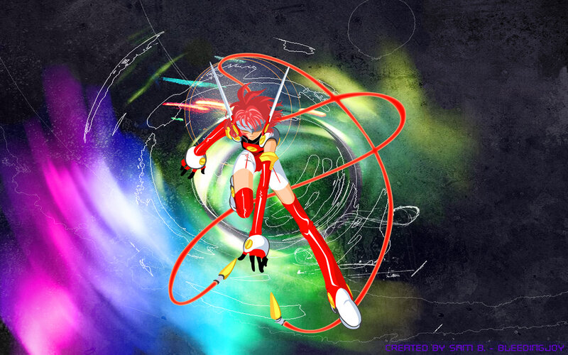 Red-haired Anime Character — Red, Dynamic, Energetic