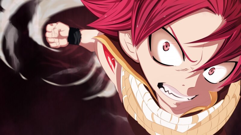 Red-haired Anime Character — Red, Intense, Fist