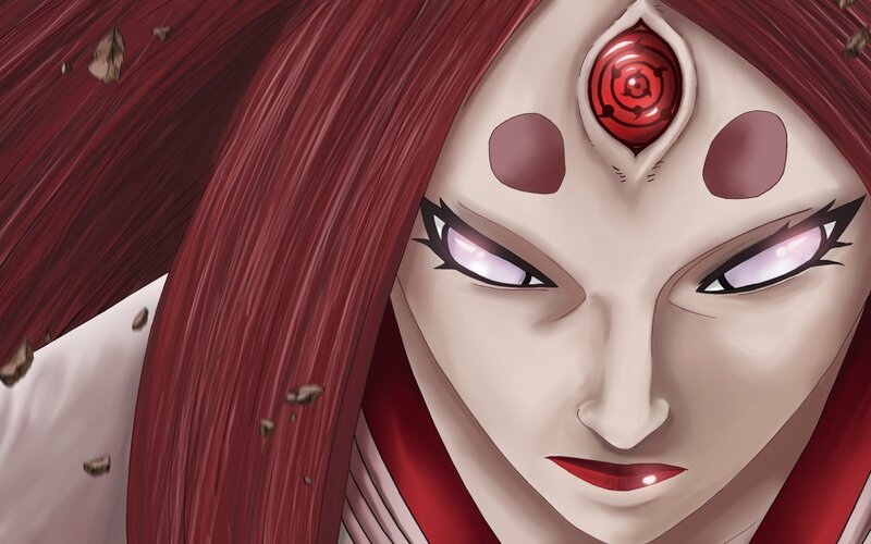 Red-haired Anime Character — Red, Intense, Third Eye