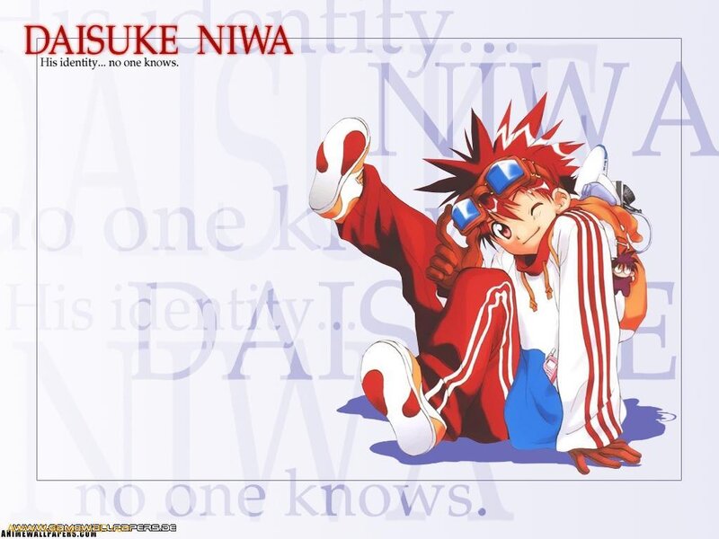 Red-haired Anime Character — Red, Playful