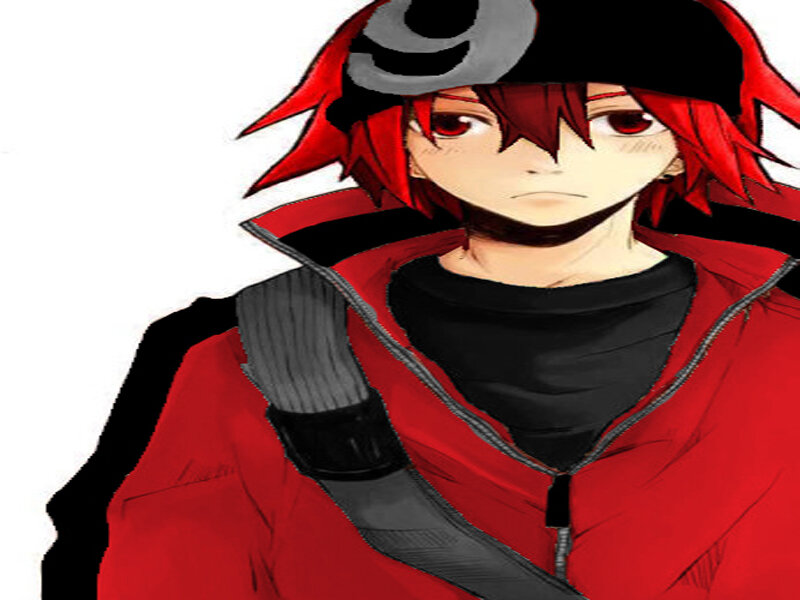 Red-haired Anime Character — Red, Serious