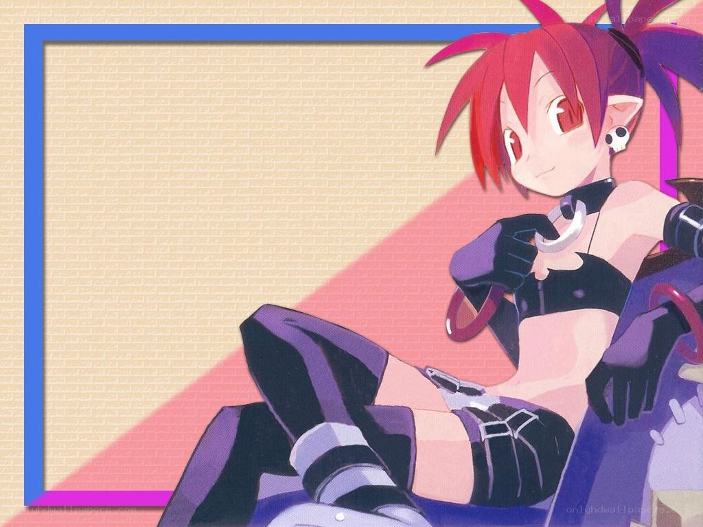 red-haired anime character sitting