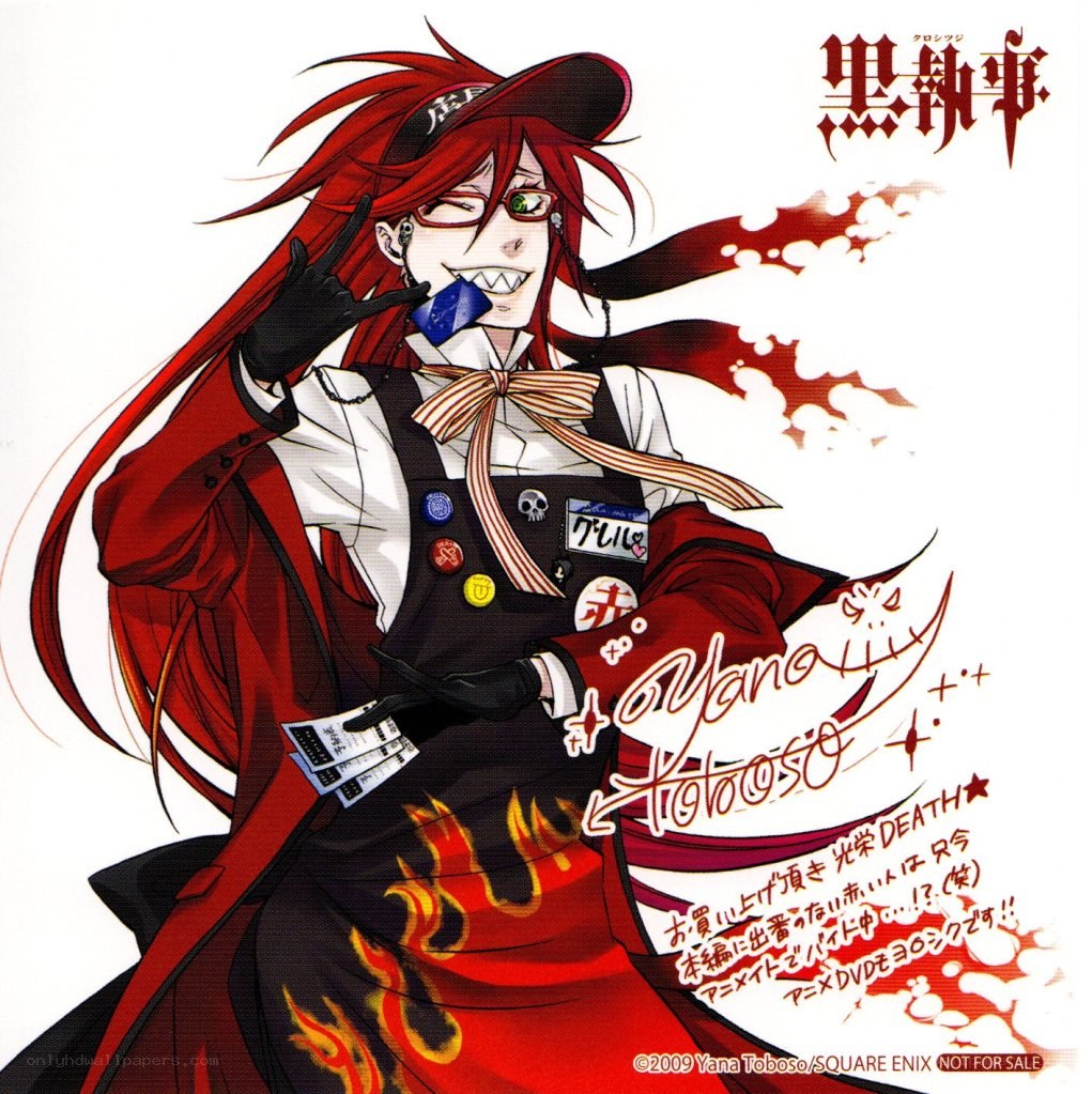 Red-haired anime character with glasses