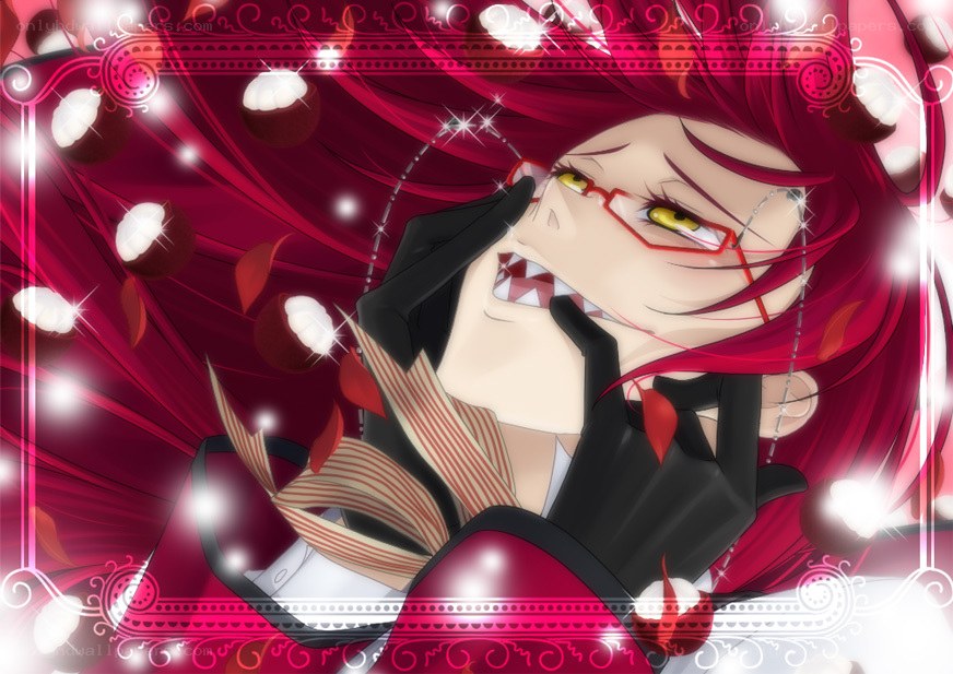 red-haired anime character with glasses