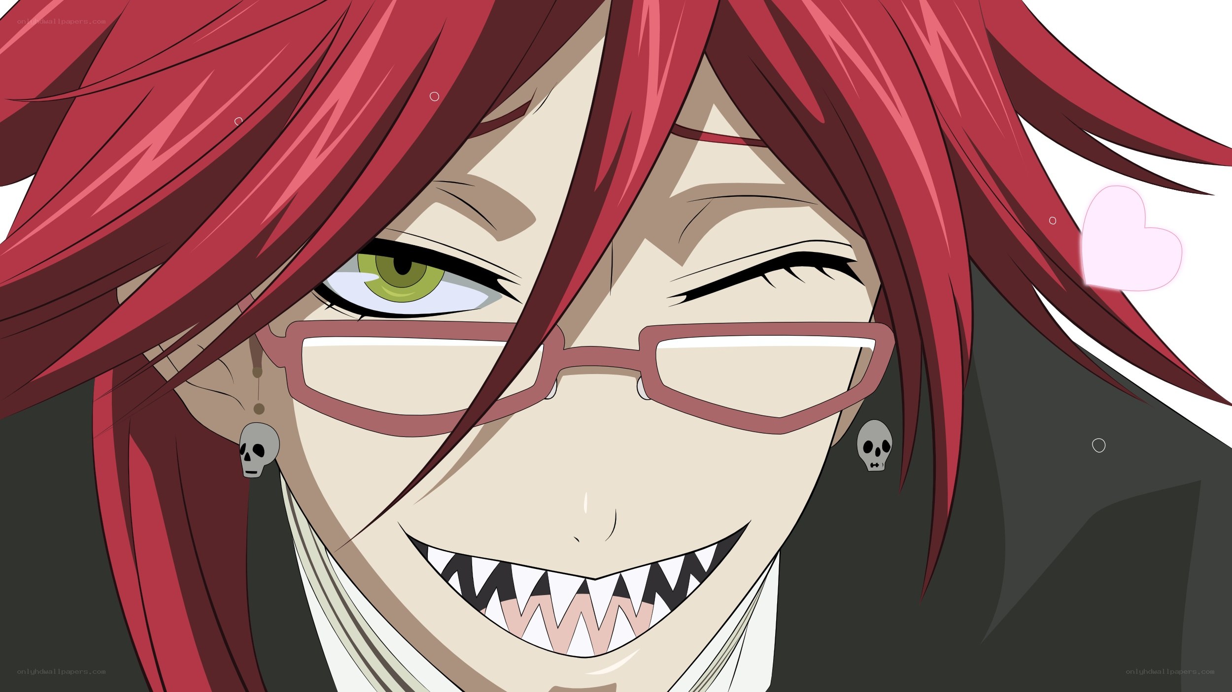 red-haired anime character with glasses