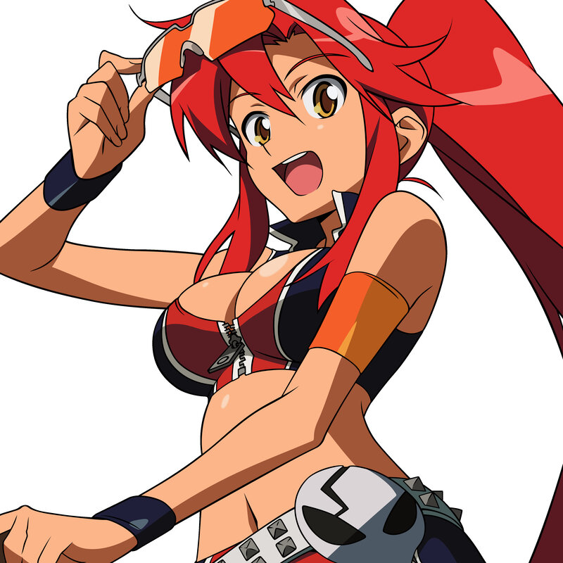 red-haired anime character with goggles