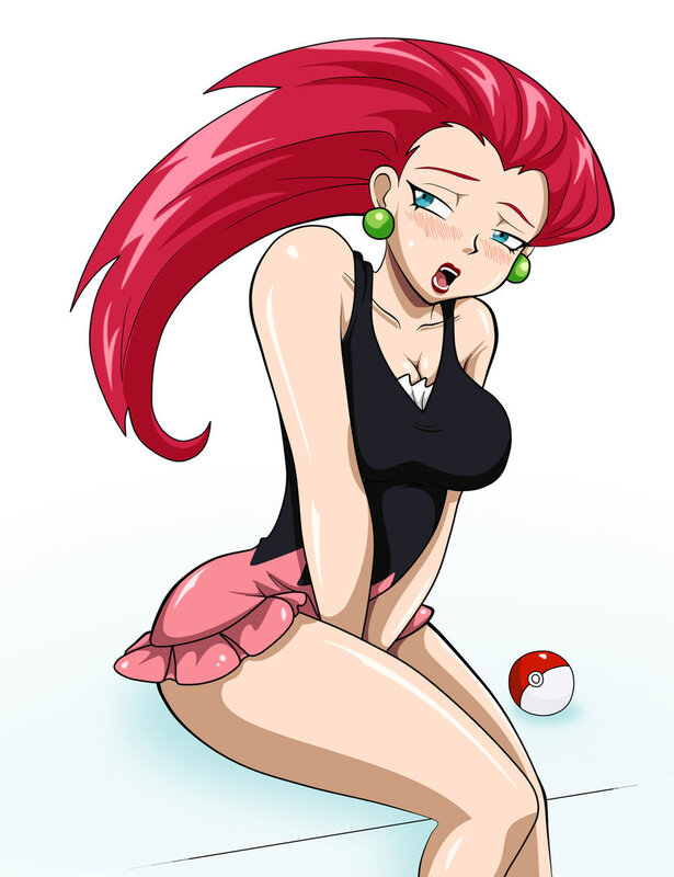 Red-haired anime character with Poké Ball