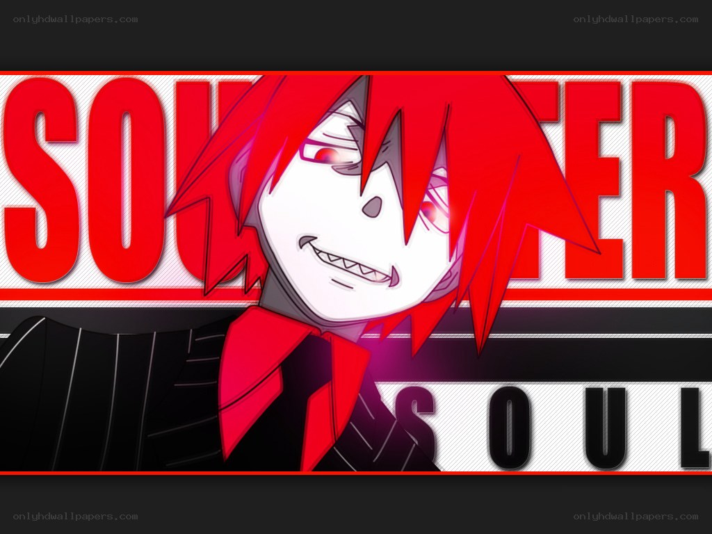 red-haired anime character with soul text
