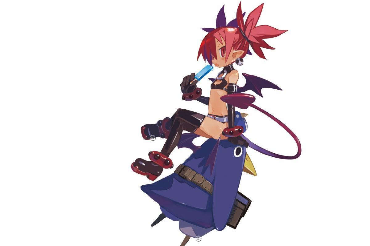 red-haired anime character with weapon