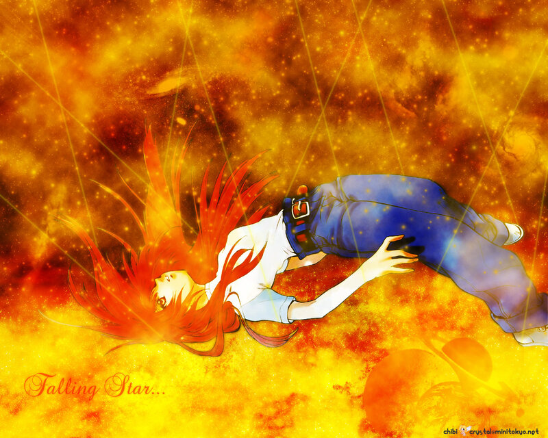 Red-haired Anime Character — Yellow, Dramatic