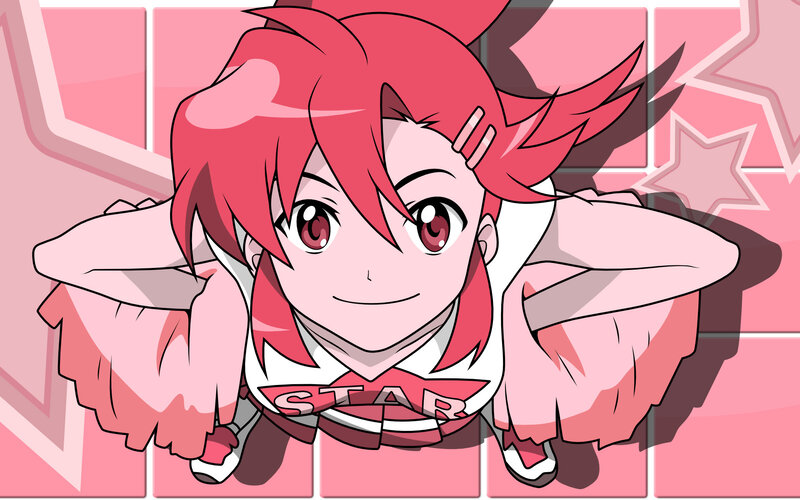 red-haired anime cheerleader