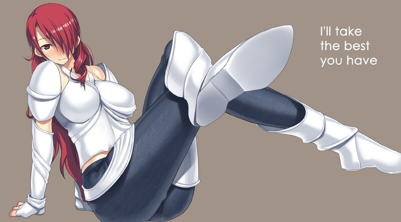 red-haired anime fighter