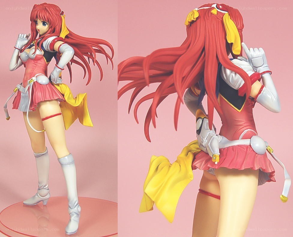 red-haired anime figure