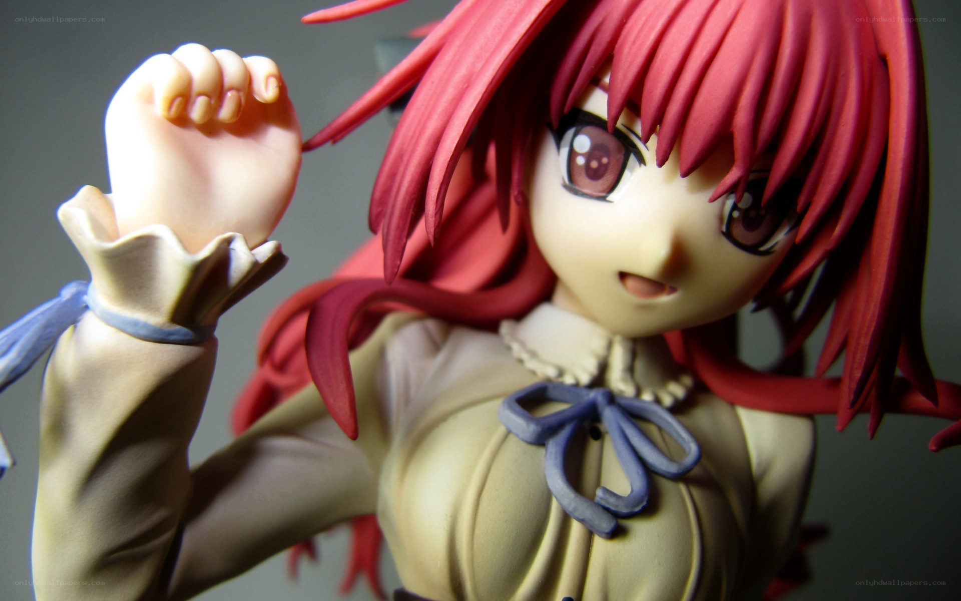 red-haired anime figurine