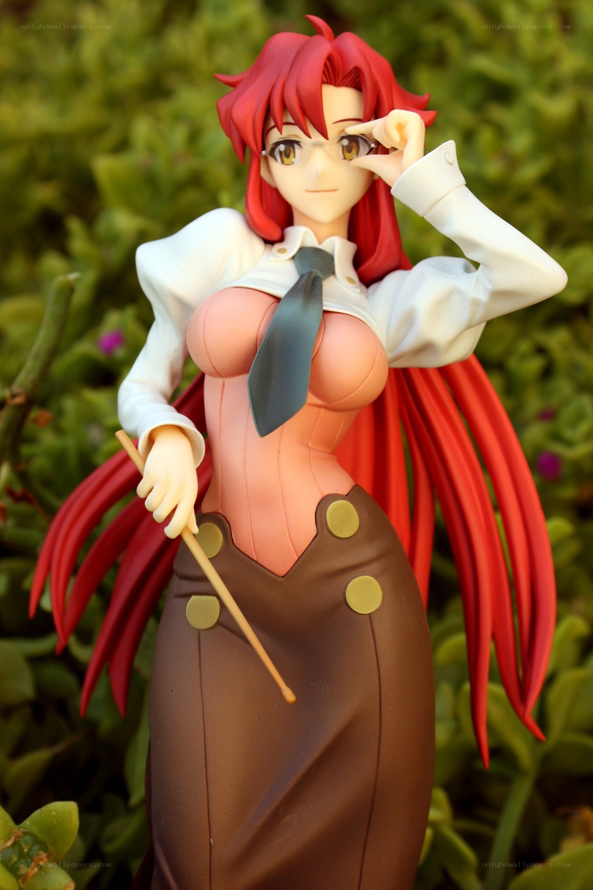 red-haired anime figurine