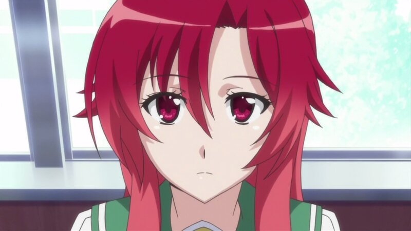 red-haired anime girl